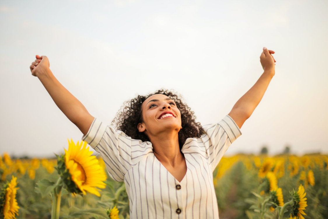 woman experiencing freedom